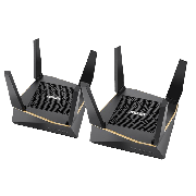 Asus (RT-AX92U) AiMesh WiFi System, AX6100 (400+867+4804) Tri-Band, 802.11ax, AiProtection Pro, Flexible SSID