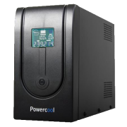 Powercool 1500VA Smart UPS, 900W, LCD Display, 3 x UK Plug, 2 x RJ45, 3 x IEC, USB