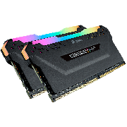 Corsair Vengeance RGB Pro 16GB Memory Kit (2 x 8GB), DDR4, 3000MHz (PC4-24000), CL15, XMP 2.0, Black