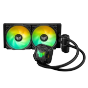 Asus TUF Gaming LC II 240 ARGB Liquid CPU Cooler, 240mm Radiator, ARGB Pump Head, 2 x Gen2 ARGB PWM Fans
