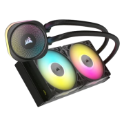 Corsair iCUE LINK TITAN 240 RX RGB Liquid CPU Cooler, RX120 RGB Magnetic Dome Fans, 20 LED Pump Head, iCUE LINK Hub Included, Black