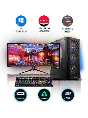 Refurbished AMD Ryzen 3 3300X, 16GB RAM, 256GB SSD, 1TB HDD, AMD Radeon RX 580 8GB, Gaming PC