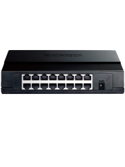 TP-LINK (TL-SF1016D) 16-Port 10/100Mbps Unmanaged Desktop Switch, Plastic Case