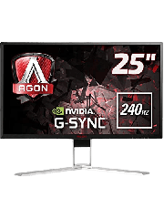 Brand New AOC AG251FG 24.5-inch Widescreen TN LED Monitor- Black/Red (1920x1080/1ms/HDMI/DP/USB)