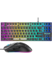 Brand New ZIYOU LANG UK Gaming Keyboard Mouse Combo/RGB Backlit Keyboard and Programmable 6400dpi Gaming Mouse/QWERTY English Layout - Black