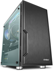 Antec VSK10 Micro ATX Case, No PSU, 12cm Fan, 2 USB 3.0, Extensive Cooling Options, Black