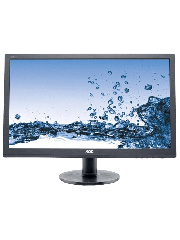Refurbished AOC 24 inch LED Monitor/ DVI/ VGA/ Vesa E2460SD2/ Black E2460SD2