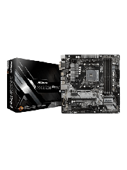 Asrock B450M PRO4, AMD B450, AM4, Micro ATX, 4 DDR4, XFire, VGA, DVI, HDMI, M.2