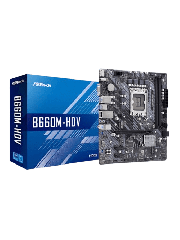 Asrock B660M-HDV, Intel B660, 1700, Micro ATX, 2 DDR4, VGA, HDMI, DP, PCIe4, 2x M.2