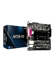 Asrock J4125B-ITX, Integrated Intel Quad-Core J4125, Mini ITX, DDR4 SODIMM, VGA, HDMI, Serial Port, Parallel Port