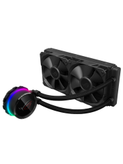 Asus ROG Ryuo 240mm Liquid CPU Cooler, 2 x 120mm PWM Fan, Full Colour OLED Display, RGB