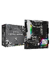 Asrock B450M STEEL LEGEND, AMD B450, AM4, Micro ATX, 4 DDR4, HDMI, DP, XFire, Rock-Solid Durability