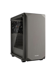 Be Quiet! Pure Base 500 Gaming Case with Window, ATX, No PSU, 2 x Pure Wings 2 Fans, PSU Shroud, Metallic Grey