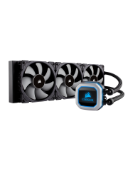 Corsair Hydro H150i Pro 360mm RGB Liquid CPU Cooler, 3 x 12cm PWM Fans, LED Pump Head