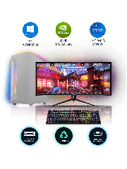 Gaming PC Bundle/ Core i7-2nd Gen/ 32GB RAM/ 240GB SSD+1TB HDD/ GTX 1660 6GB/ 23-Inch Monitor/ Windows 10/ A