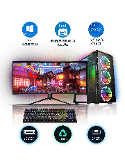 Gaming PC Bundle/ Core i7-2nd Gen/ 16GB RAM/ 240GB SSD+1TB HDD/GTX 1650 4GB/23-Inch Monitor/ Windows 10/ A