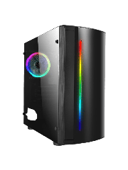 Beam MATX Gaming Case Rainbow RGB Strip 1 x Rainbow RGB fan Acrylic Side