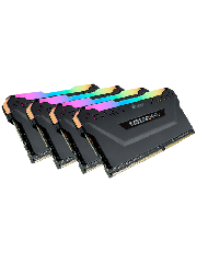 Corsair Vengeance RGB Pro 32GB Memory Kit (4 x 8GB), DDR4, 3600MHz (PC4-28800), CL18, XMP 2.0, Black