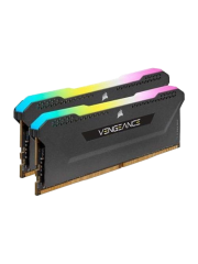 Corsair Vengeance RGB Pro SL 16GB Kit (2 x 8GB), DDR4, 3200MHz (PC4-25600), CL16, XMP 2.0, Black
