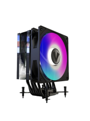 Vida Boreas Black ARGB Heatsink & Fan, Intel/AMD, 2000RPM Hydraulic Fan, 6 Copper Heatpipes, 220W TDP *ARGB and Optional Plain Fans Included*