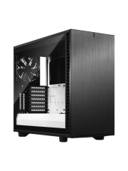 Fractal Design Define 7 (Black/White TG) Gaming Case w/ Clear Glass Window, E-ATX, Multibracket, 3 Fans, Fan Hub, Silence-optimized, USB-C