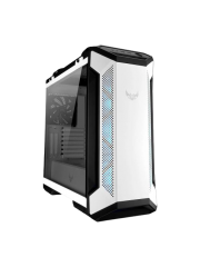 Asus TUF Gaming GT501 White Gaming Case w/ Window, E-ATX, No PSU, Tempered Smoked Glass, 3 x 12cm RGB Fans, Carry Handles