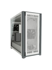 Corsair 5000D Airflow Gaming Case w/ Tempered Glass Window, E-ATX, 2 x AirGuide Fans, High-Airflow Front Panel, USB-C, White