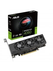 Asus RTX4060 LP BRK OC, PCIe4, 8GB DDR6, 2 HDMI, 2 DP, 2520MHz Clock, Overclocked, Low Profile (Bracket Included)