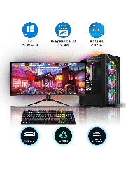 XYRAMAX Intel i5-4th Gen/ 8GB RAM/500GB HDD/Window 10/Full Set Gaming PC/ B 