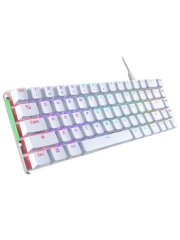 Asus ROG FALCHION ACE Compact 65% Mechanical RGB Gaming Keyboard, Wired (Dual USB-C), ROG NX Red Switches, Per-key RGB Lighting, Touch Panel, White Edition