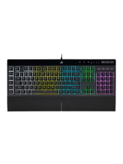 Brand New Corsair K55 RGB PRO Membrane Gaming Keyboard, USB, 5-Zone RGB, 12-Key Rollover, Anti-Ghosting, 6 Macros, IP42