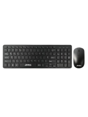 Brand New Jedel WS990 Wireless Multimedia Keyboard & Optical Mouse Desktop Kit, Black