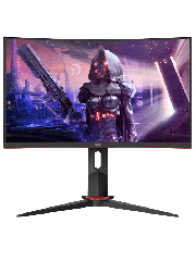 Brand New AOC C24G2U/BK 23.6-inch Widescreen VA LED Multimedia Curved Monitor-Black/Red (1920x1080/1ms/VGA/1xDP/2xHDMI)