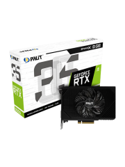 Palit RTX3050 StormX, PCIe4, 8GB DDR6, DVI, HDMI, DP, 1777MHz Clock, RGB, Compact Design