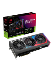 Asus ROG STRIX RTX4070 Ti, PCIe4, 12GB DDR6X, 2 HDMI, 3 DP, 2640MHz Clock, RGB Lighting