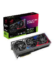 Asus ROG STRIX RTX4080 OC, PCIe4, 16GB DDR6X, 2 HDMI, 3 DP, 2655MHz Clock, RGB Lighting, Overclocked