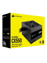 Corsair 550W CX550 PSU, Fully Wired, 80+ Bronze, Thermally Controlled Fan