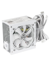 Vida Lite 650W ATX PSU, Fluid Dynamic Ultra-Quiet Fan, PCIe, Flat White Cables, Power Lead Not Included, White
