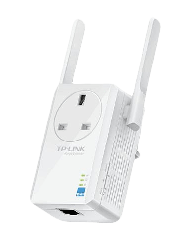 TP-Link (TL-WA860RE) 300Mbps Wall-Plug Wifi Range Extender, AC Passthrough, 1 LAN