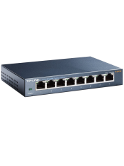 TP-Link (TL-SG108E) 8-Port Gigabit Easy Smart Switch, Steel Case