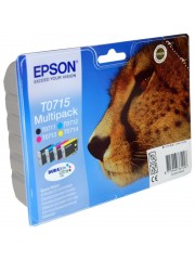 Genuine 4-Colour Epson T0715 Ink Cartridges Multipack