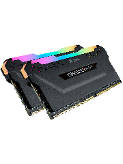 Corsair Vengeance RGB Pro 16GB Memory Kit (2 x 8GB), DDR4, 3600MHz (PC4-28800), CL18, XMP 2.0, Black