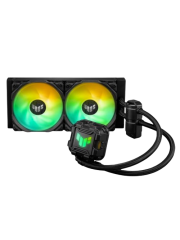 Asus TUF Gaming LC II 240 ARGB Liquid CPU Cooler, 240mm Radiator, ARGB Pump Head, 2 x Gen2 ARGB PWM Fans