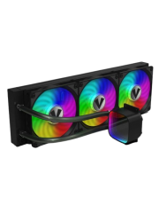 Vida Aquilo 360mm ARGB Liquid CPU Cooler, 3x ARGB PWM Fans, Infinity Mirror RGB Pump Head, Black