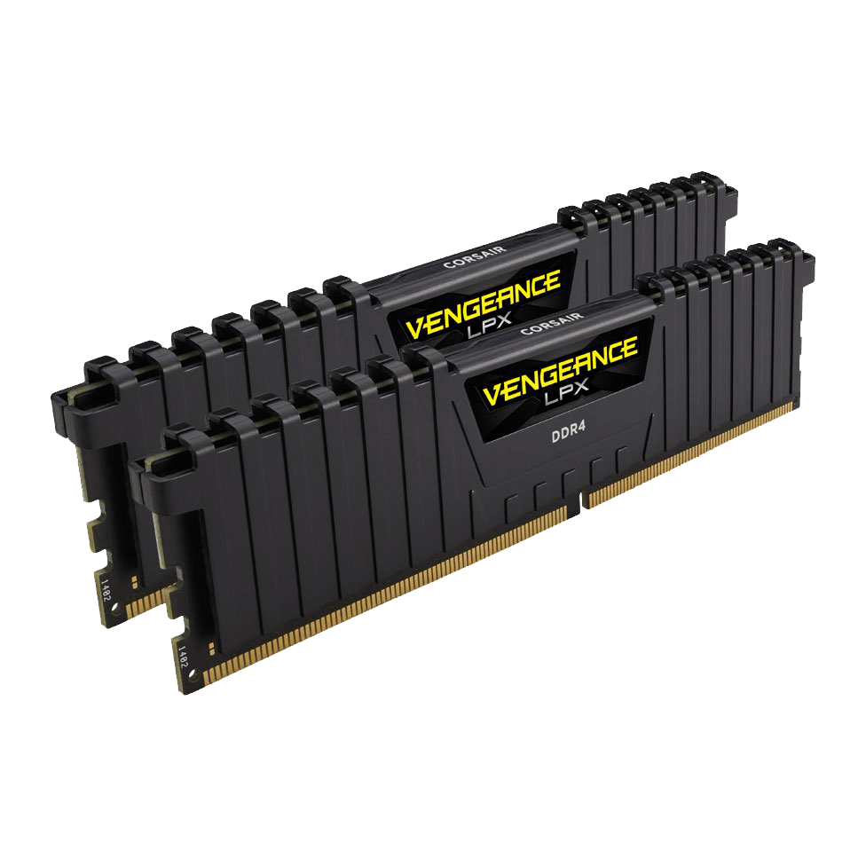 Corsair Vengeance LPX 16GB Kit (2 x 8GB), DDR4, 2400MHz (PC4-19200), CL14, XMP 2.0, DIMM Memory
