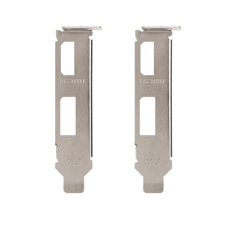 Low profile bracket video card top